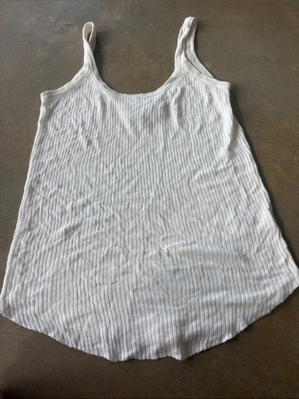 Ribbed knit tank top from the luxury knitwear label Brochu Walker